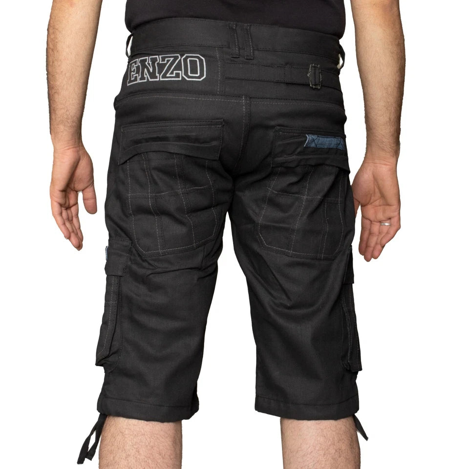 Men's Shorts Cargo Combat Work Shorts Pockets Knee Length Denim Half Pants