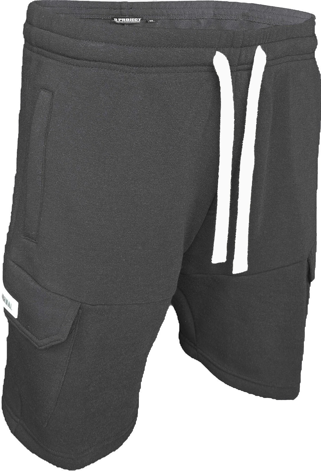 Men's Cargo Fleece Shorts With ZIPS Summer Gym Combat Pocket Elasticated Polycotton Shorts