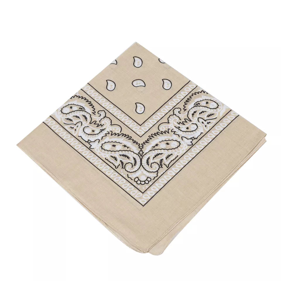 Cotton Paisley Bandanas 22"X22" Scarf Head Neck Bandannas