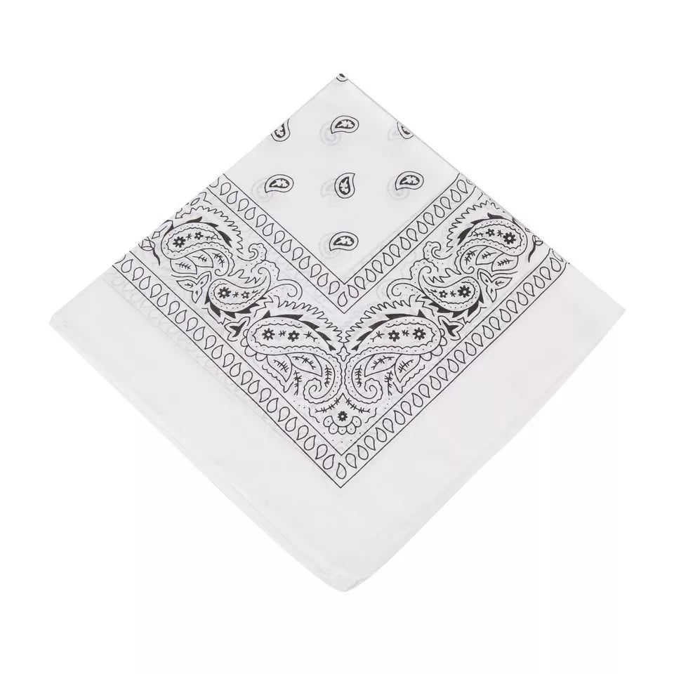 Cotton Paisley Bandanas 22"X22" Scarf Head Neck Bandannas