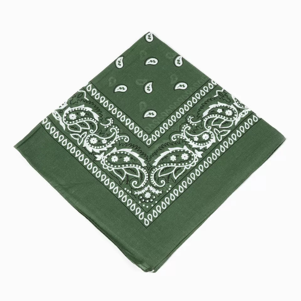 Cotton Paisley Bandanas 22"X22" Scarf Head Neck Bandannas