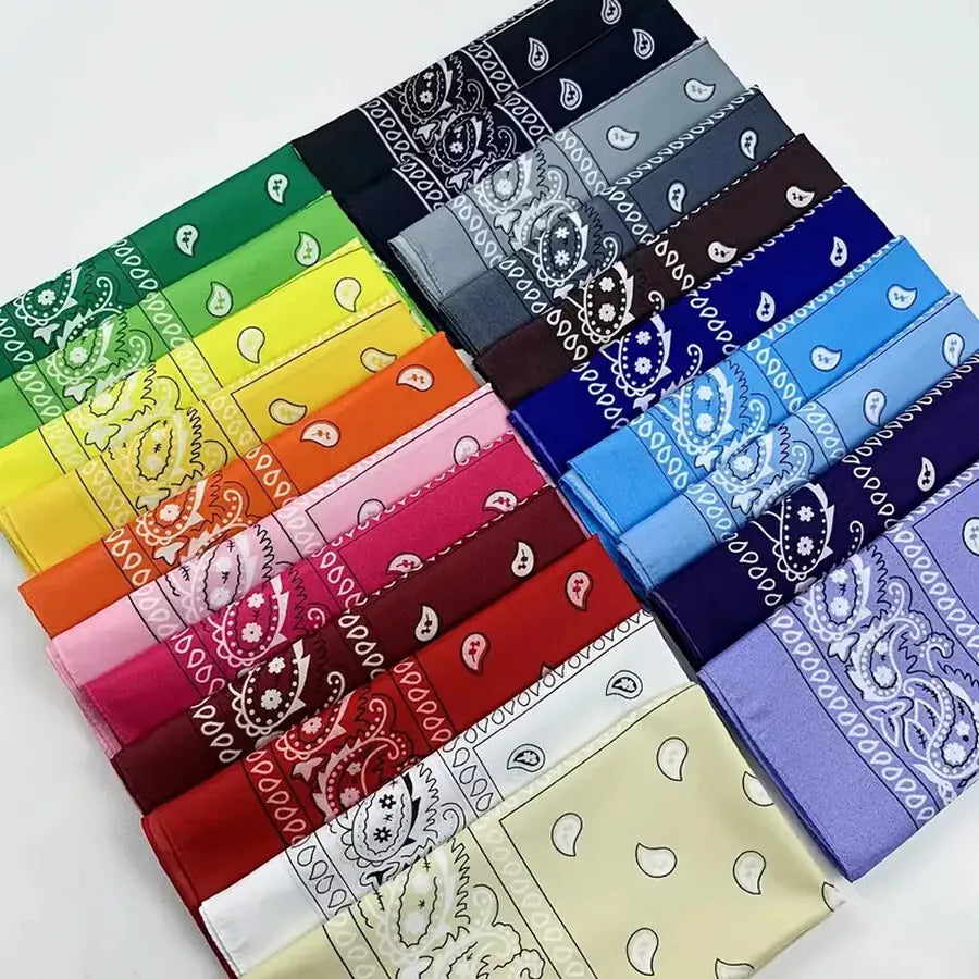 Cotton Paisley Bandanas 22"X22" Scarf Head Neck Bandannas