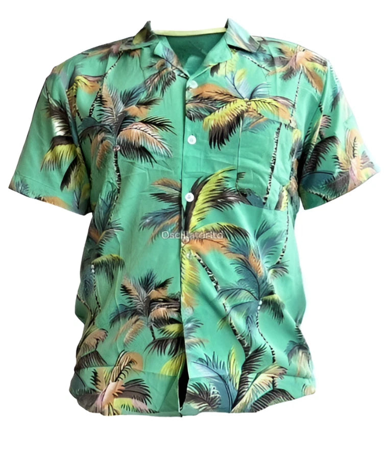 Men's Hawaiian Shirts, Holiday Palm Tree, Print Stag Party