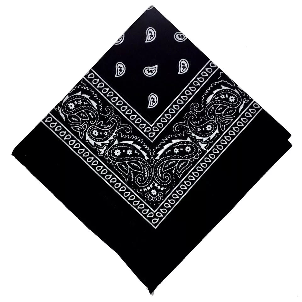 Cotton Paisley Bandanas 22"X22" Scarf Head Neck Bandannas