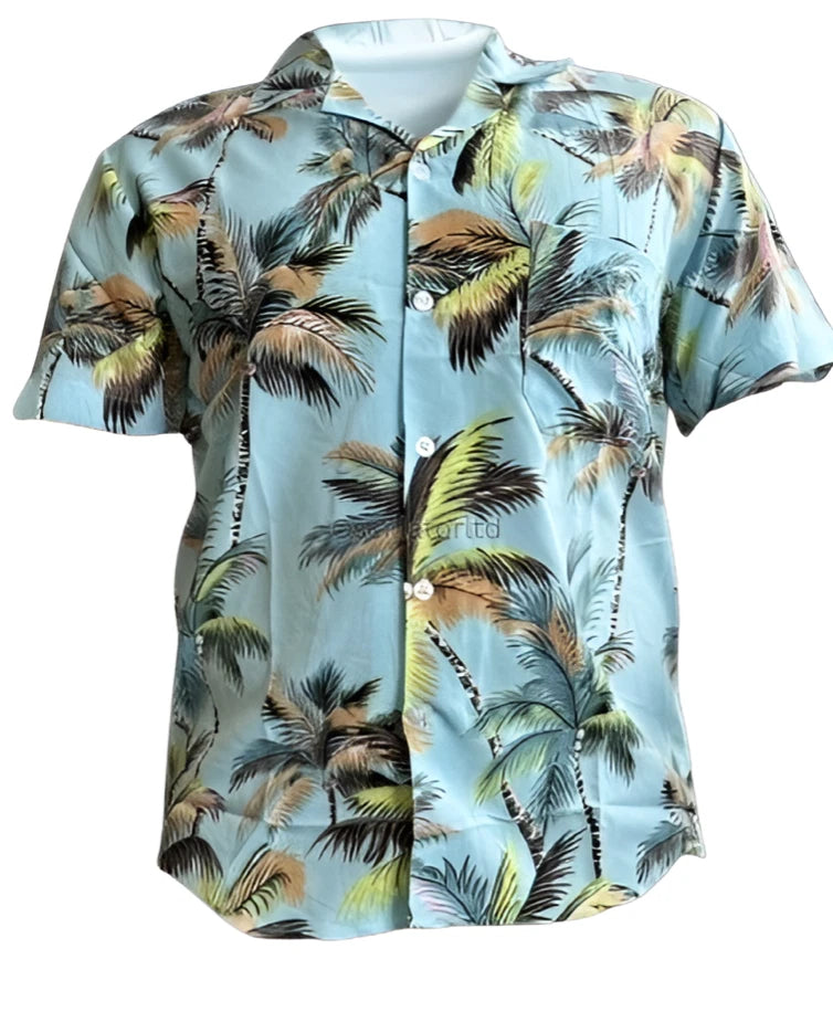 Men's Hawaiian Shirts, Holiday Palm Tree, Print Stag Party
