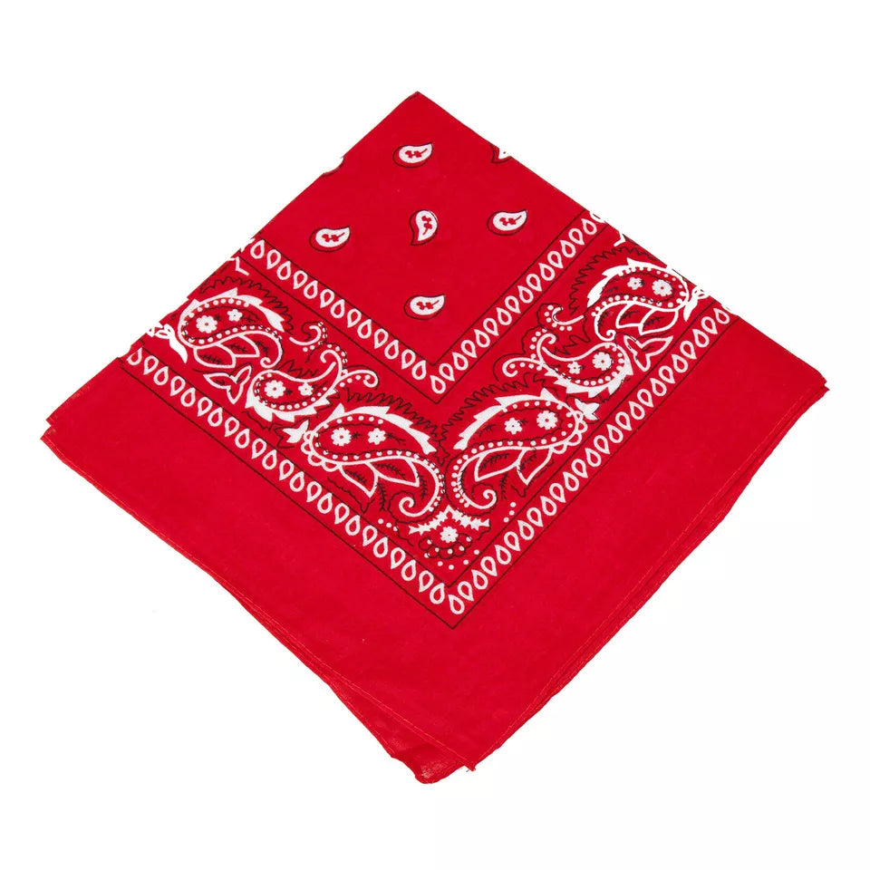 Cotton Paisley Bandanas 22"X22" Scarf Head Neck Bandannas