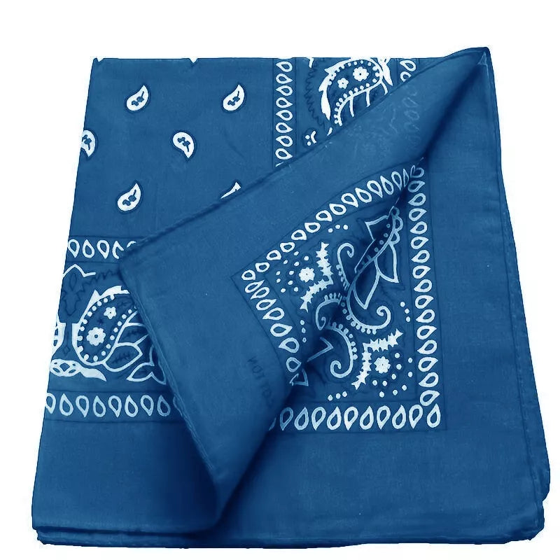 Cotton Paisley Bandanas 22"X22" Scarf Head Neck Bandannas
