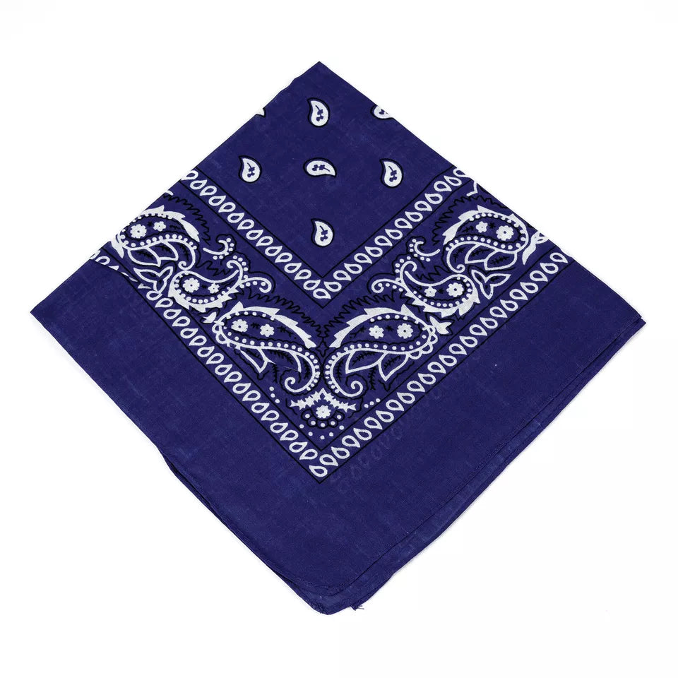 Cotton Paisley Bandanas 22"X22" Scarf Head Neck Bandannas