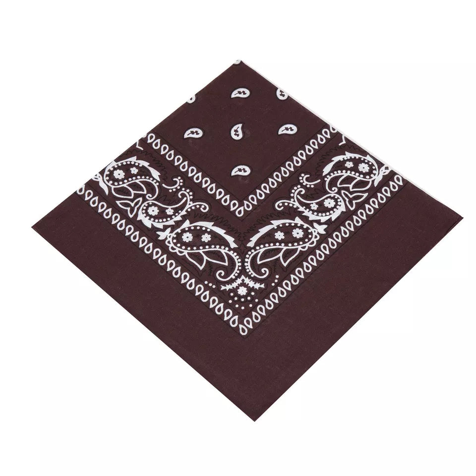 Cotton Paisley Bandanas 22"X22" Scarf Head Neck Bandannas