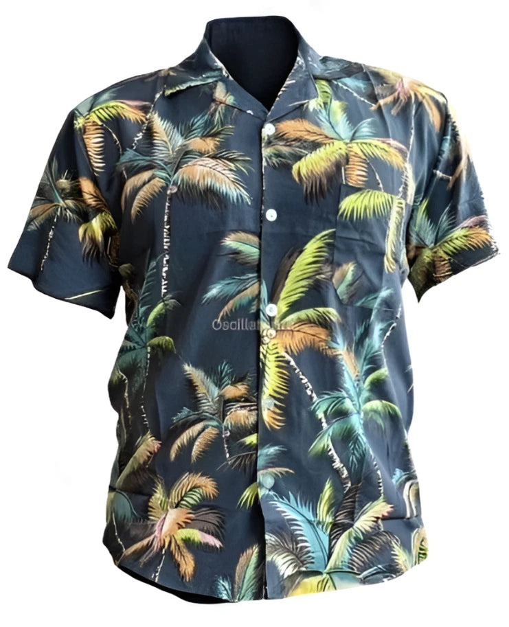 Men's Hawaiian Shirts, Holiday Palm Tree, Print Stag Party