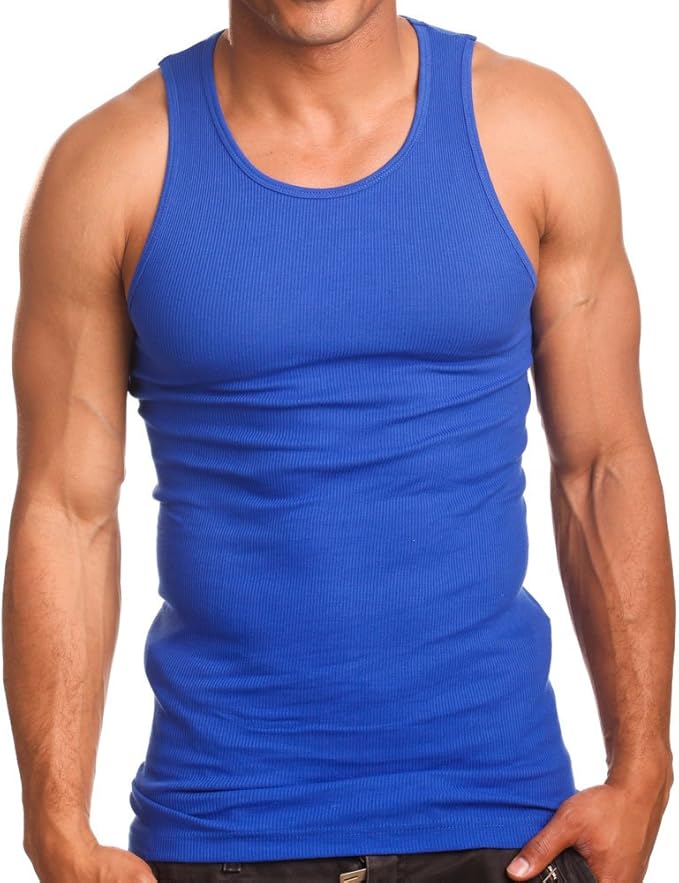 MEN'S VESTS 100% Cotton TANK TOP SUMMER TRAINING GYM