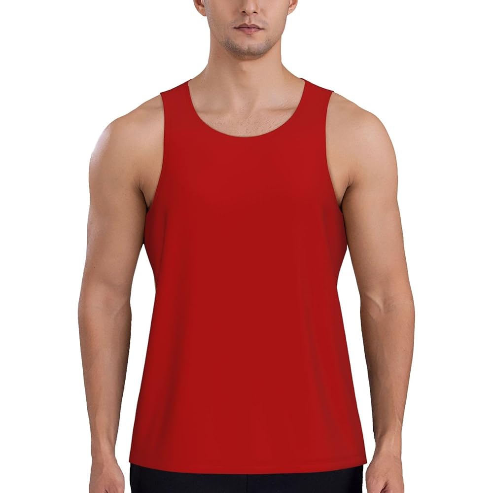 MEN'S VESTS 100% Cotton TANK TOP SUMMER TRAINING GYM