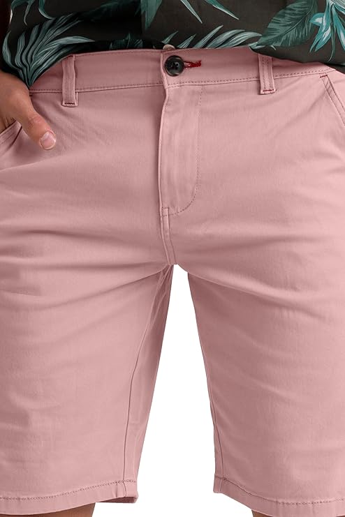 Men’s Stretch Cotton Chino Shorts – Summer Casual Half Pants, Lightweight Cargo Combat Style