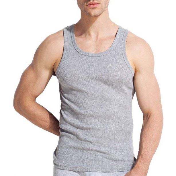 MEN'S VESTS 100% Cotton TANK TOP SUMMER TRAINING GYM