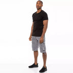 Men's Shorts Cargo Combat Work Shorts Pockets Knee Length Denim Half Pants