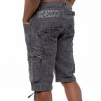 Men's Shorts Cargo Combat Work Shorts Pockets Knee Length Denim Half Pants