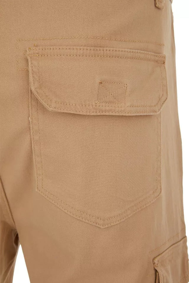 Men’s Stretch Cargo Shorts – Lightweight Cotton Twill Multi-Pocket Belted Casual Shorts