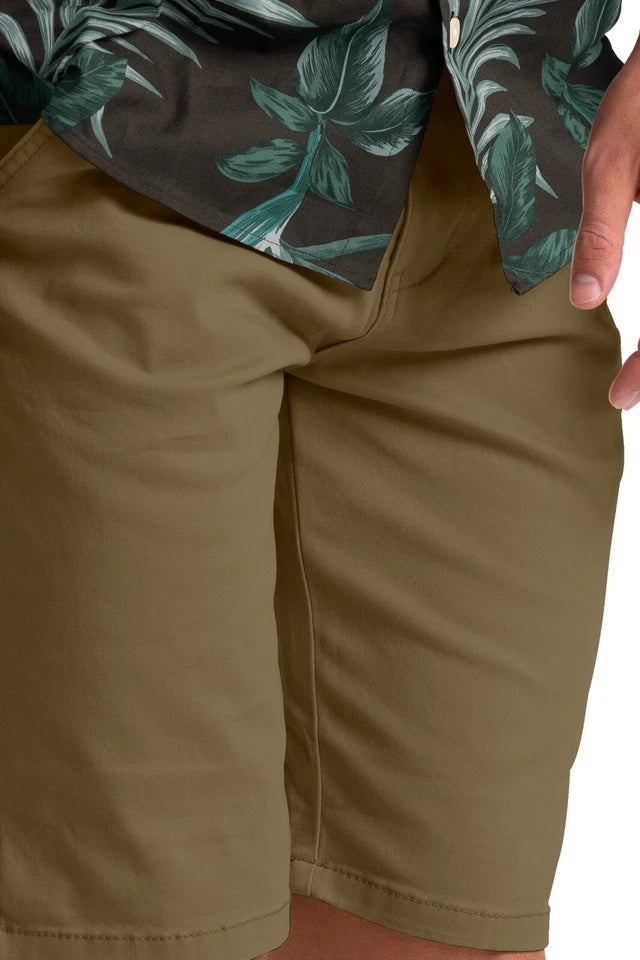 Men’s Stretch Cotton Chino Shorts – Summer Casual Half Pants, Lightweight Cargo Combat Style