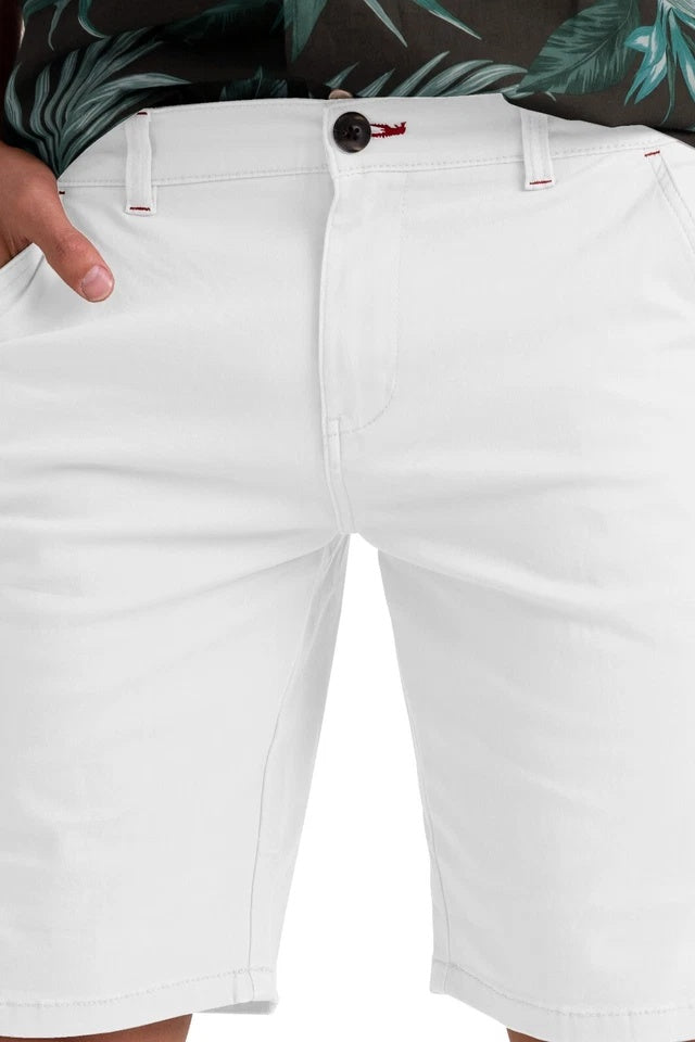 Men’s Stretch Cotton Chino Shorts – Summer Casual Half Pants, Lightweight Cargo Combat Style