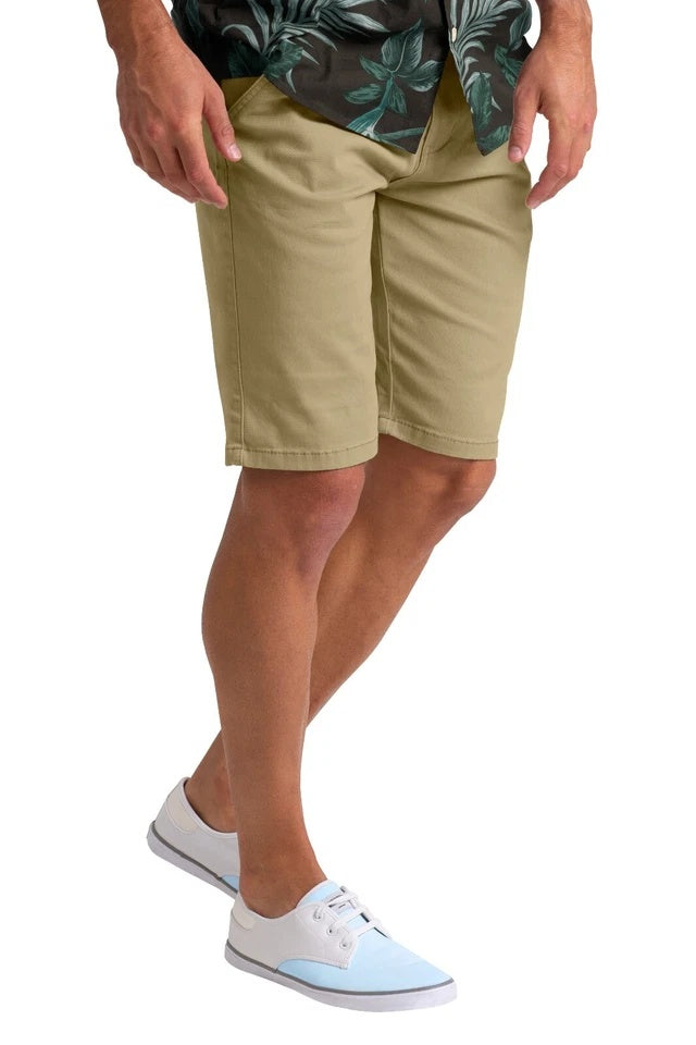 Men’s Stretch Cotton Chino Shorts – Summer Casual Half Pants, Lightweight Cargo Combat Style
