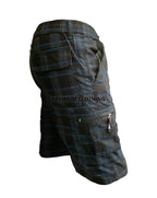 Men's Plain Elasticated Lightweight Shorts Cargo Combat Multi Pocket Cotton