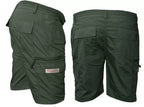 Men's Plain Elasticated Lightweight Shorts Cargo Combat Multi Pocket Cotton