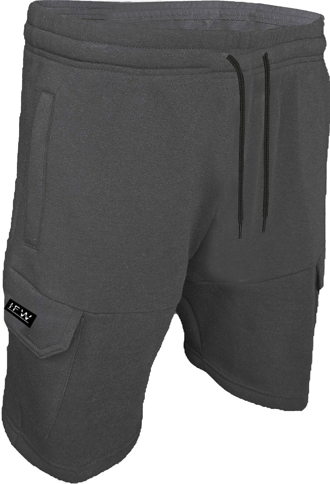 Men’s Fleece Cargo Combat Shorts With Zipper Pockets – Summer Gym & Work Wear Style