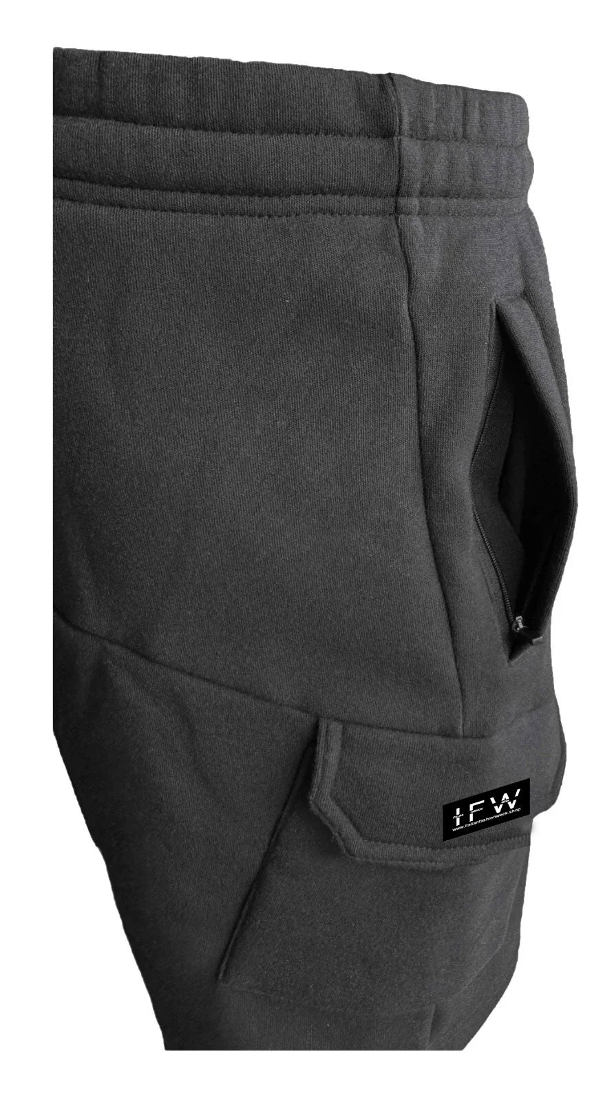 Men’s Fleece Cargo Combat Shorts With Zipper Pockets – Summer Gym & Work Wear Style