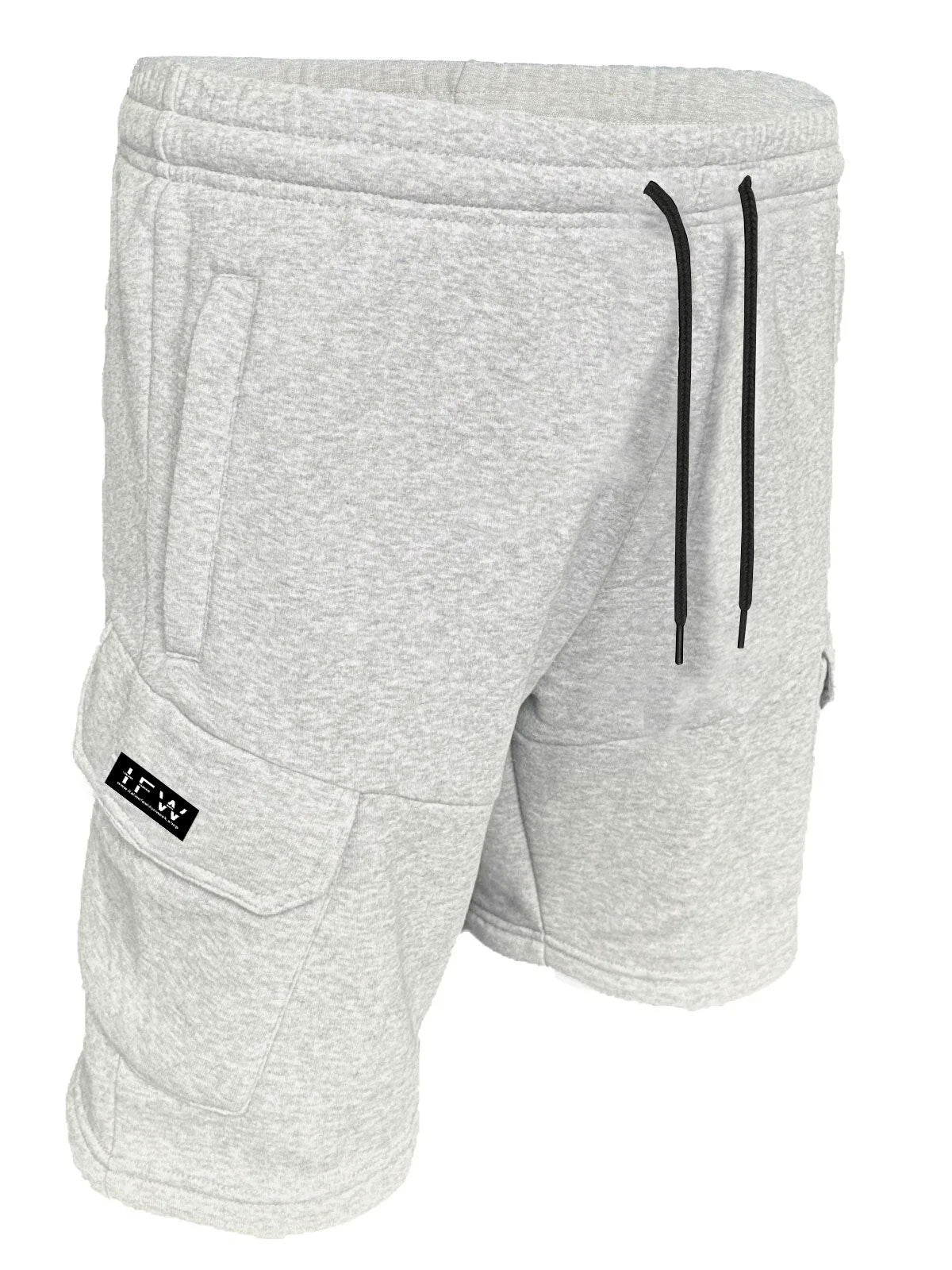 Men’s Fleece Cargo Combat Shorts With Zipper Pockets – Summer Gym & Work Wear Style