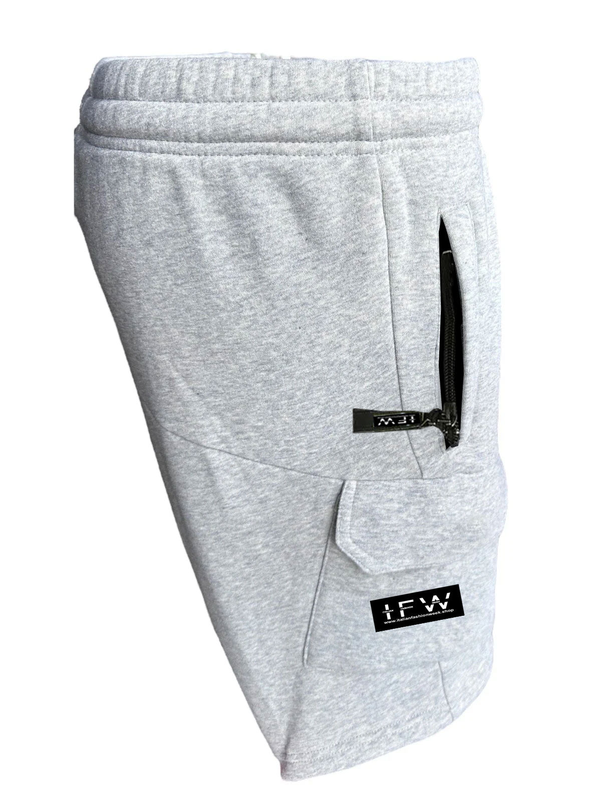 Men’s Fleece Cargo Combat Shorts With Zipper Pockets – Summer Gym & Work Wear Style