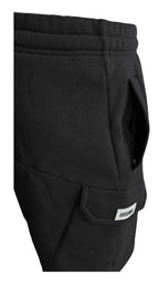 Men's Cargo Fleece Shorts With ZIPS Summer Gym Combat Pocket Elasticated Polycotton Shorts