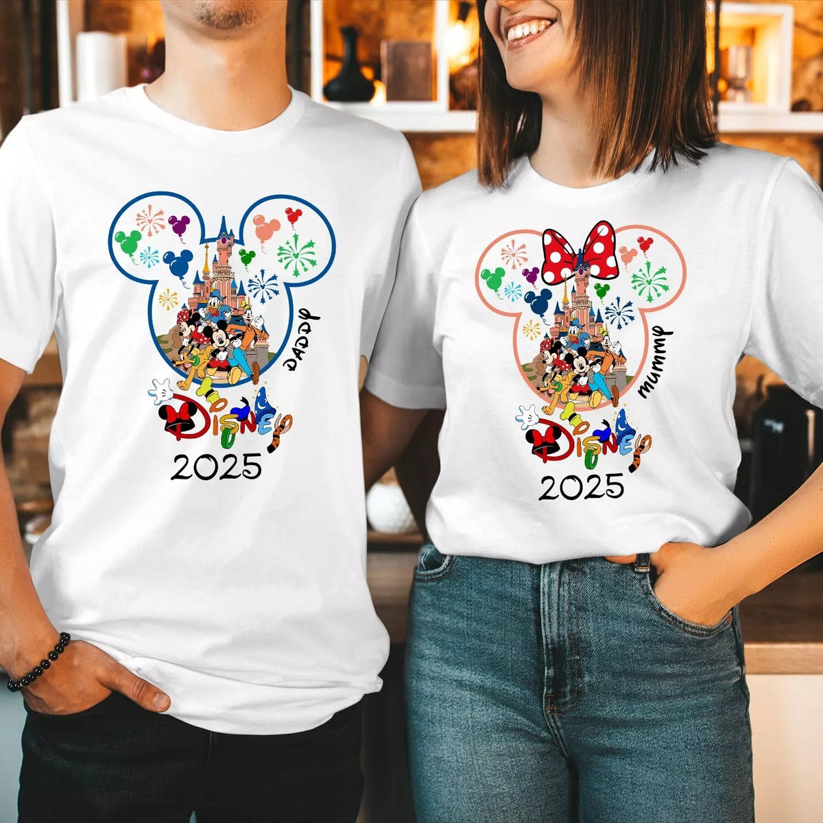 Unisex T-SHIRT 2025 Personalized Disney Family Holiday Tour Trip Disneyland Matching T-SHIRT