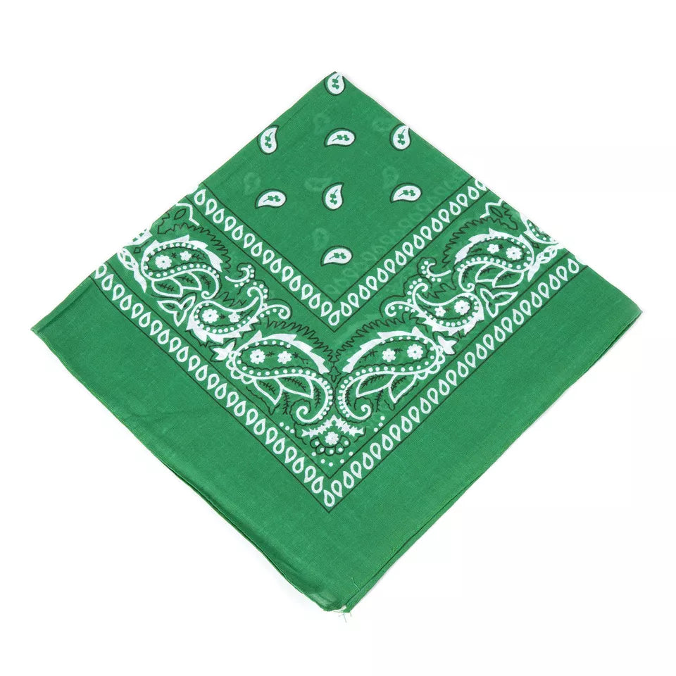 Cotton Paisley Bandanas 22"X22" Scarf Head Neck Bandannas