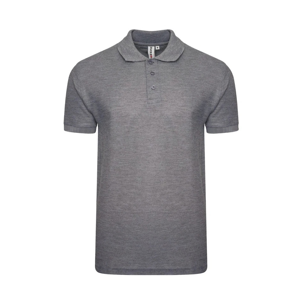 Men’s Short Sleeve Polo Shirt – Plain Piqué Golf, Work & Casual Top
