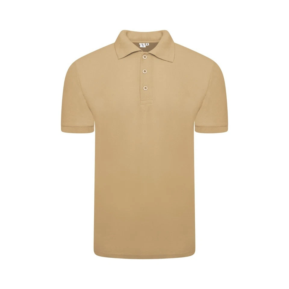 Men’s Short Sleeve Polo Shirt – Plain Piqué Golf, Work & Casual Top