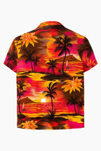 Men's Hawaiian Shirt Palm Tree Aloha Stag Beach Holiday Summer Party Fan Shirt