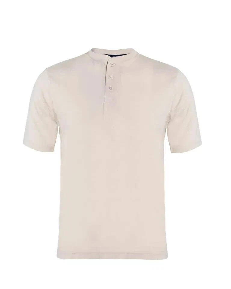 Men’s Premium Short Sleeve Henley T-Shirt – Casual Summer Top