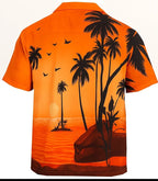 Men's Hawaiian Shirt Palm Tree Aloha Stag Beach Holiday Summer Party Fan Shirt