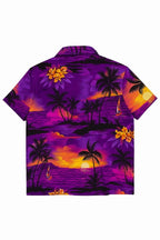 Men's Hawaiian Shirt Palm Tree Aloha Stag Beach Holiday Summer Party Fan Shirt