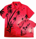 Men's Hawaiian Shirt Palm Tree Aloha Stag Beach Holiday Summer Party Fan Shirt