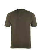 Men's Short Sleeve Henley T-Shirt Premium Quality for Plain Grandad Neck Tops Casual Summer