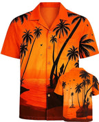 Men's Hawaiian Shirt Palm Tree Aloha Stag Beach Holiday Summer Party Fan Shirt