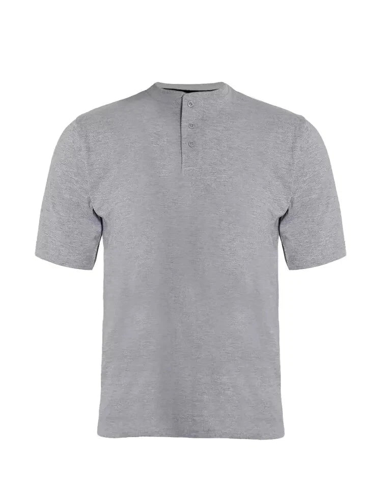 Men’s Premium Short Sleeve Henley T-Shirt – Casual Summer Top
