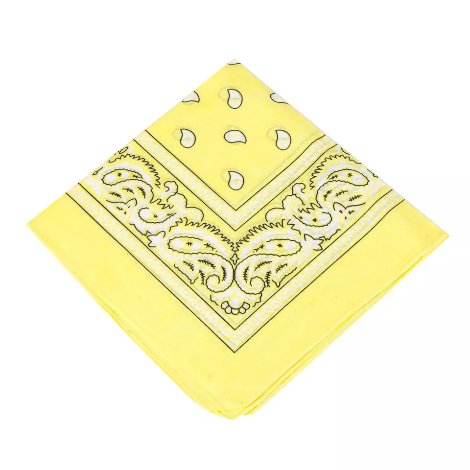 Cotton Paisley Bandanas 22"X22" Scarf Head Neck Bandannas