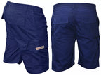 Men's Plain Elasticated Lightweight Shorts Cargo Combat Multi Pocket Cotton