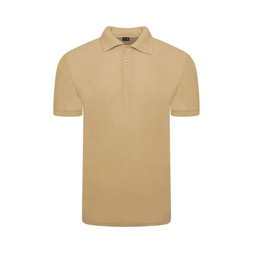 Men’s Short Sleeve Polo Shirt – Plain Piqué Golf, Work & Casual Top