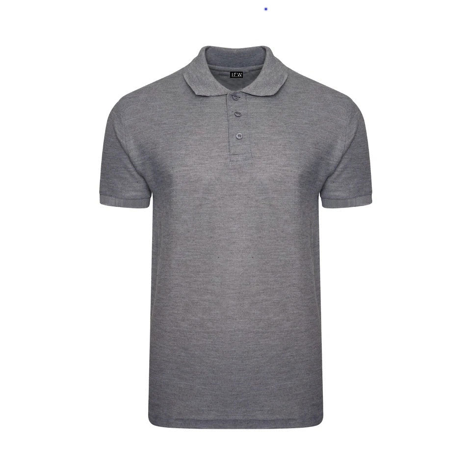 Men’s Short Sleeve Polo Shirt – Plain Piqué Golf, Work & Casual Top
