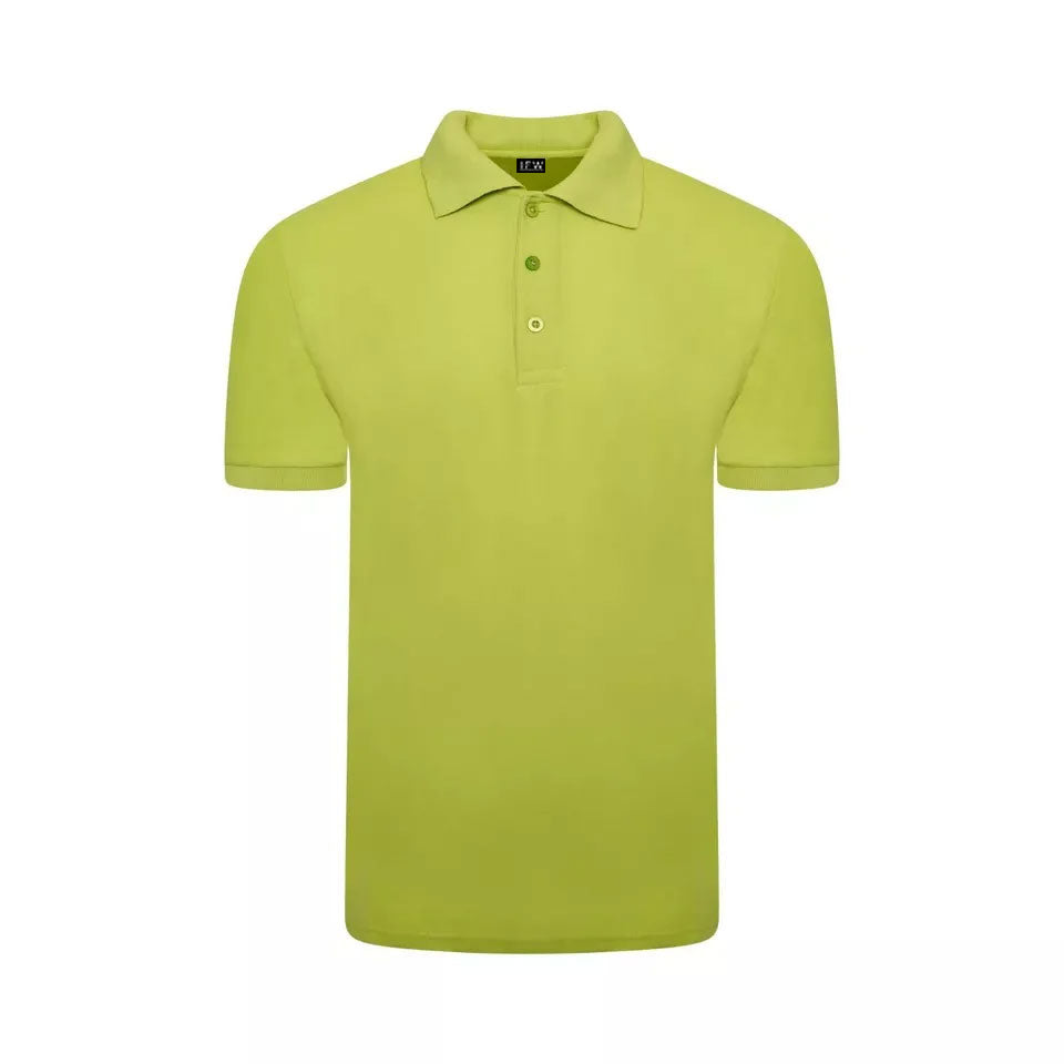 Men’s Short Sleeve Polo Shirt – Plain Piqué Golf, Work & Casual Top